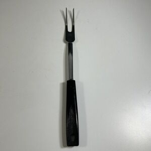 Vintage Ekco Chromium plated 2 Prong Carving Meat Fork Made in USA